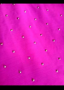 Pink Full Diamonds Work Heavy Saree