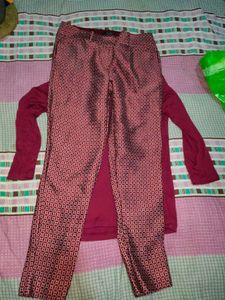 women top and pants set