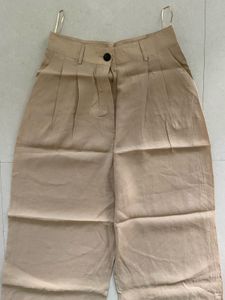 ZARA Beige Wide Leg Pants