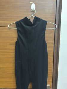 Black Sleeveless Jumpsuit