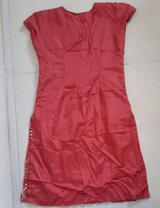 Mirror Work Silk Kurti