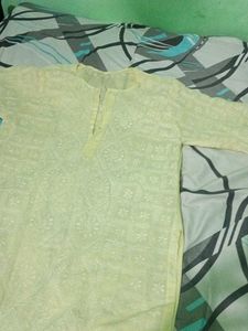 Light Yellow Kurti