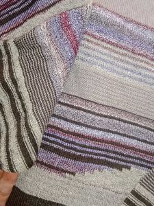 Striped Knit crop Top