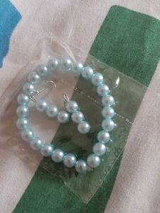 Pearl Bracelet &amp; Earring Set