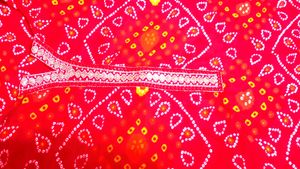 New Red Kurta Set With Free Sare