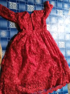 Frock For 4-5 Year Girl Chicken Work Full Frock