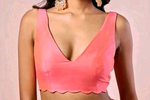 v neck blouse padded