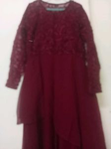 Elegant Maroon Dress❣️