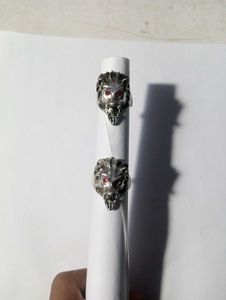 Pair of Lion Head Rings,  Stainless Steel