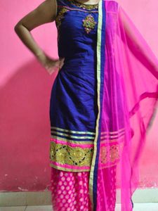 Patiala Embroidery Work Dress