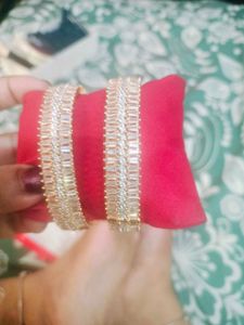 American Diamond Sparkling Bangle Set