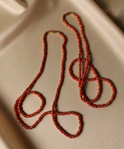 Red Beaded Necklace