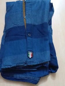 Stylish Striped Blue Shirt