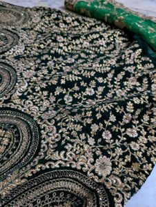 very heavy bridal lehenga