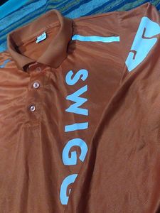 Swiggy Delivery Polo Shirt-L