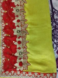 Elegant Embroidered Saree