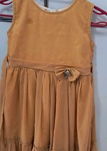 “Sisters Dress Combo – Green &amp; Light Brown Frocks