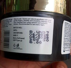 Good vibes De-tan Glow Night Cream 🧡