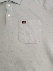 Light Blue Cottonking Polo T-Shirt