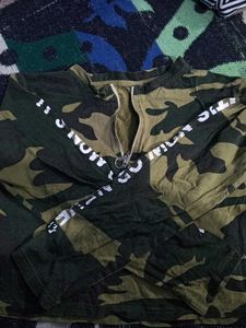 Camo Print Top