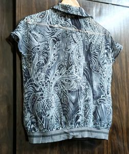 Semi Transparent Top For Girls