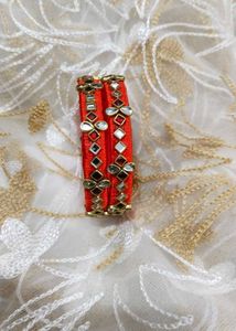 Light Red Thread Bangles ✨