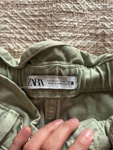 Paperbag Denim Shorts for ZARA