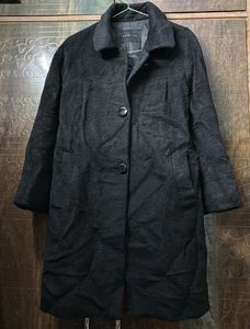 Elegant Black Long Overcoat