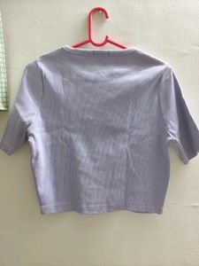 Lavender Heart Sunglasses Crop Top