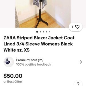 Striped Blazer - Zara