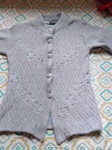 Vintage Gray Floral Cardigan