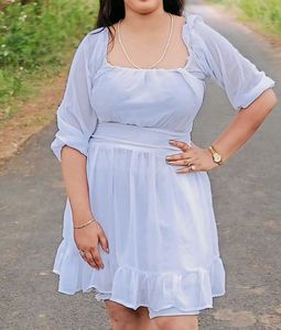 White Mini Dress...1 Time Use Only