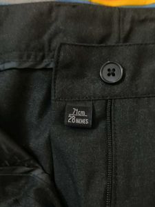 Formal Black Trousers With Front Pockets