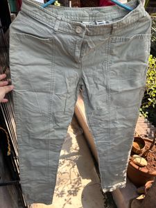 Beige Cargo Pants