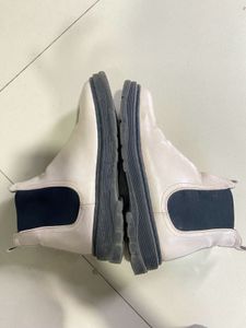White Leather Boot