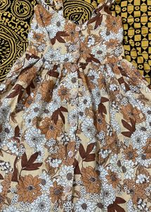 Floral Button-Front Dress