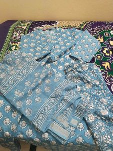 A line kurti pant dupatta set