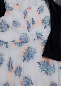 Floral Print Chiffon Top Xxl