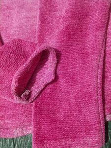 Pink Embroidered Cardigan