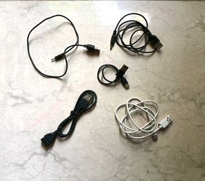 Assorted USB & Charger Cables