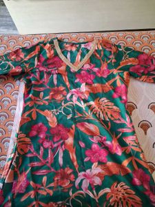 Tropical Print Palazzo Pants