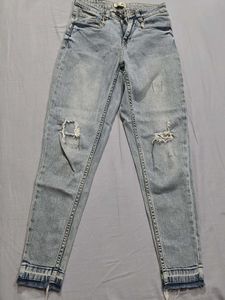 Ripped Light Wash Jeans
