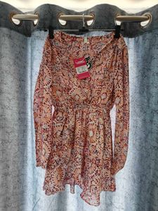 Floral Print Mini Dress