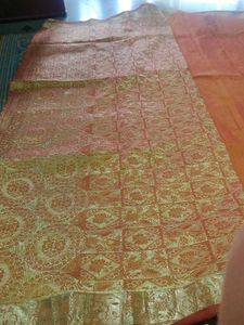 Elegant Orange Silk Saree