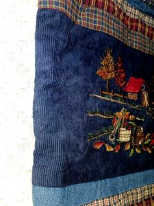 Vintage Handcrafted Corduroy Vest Jacket – Embroid