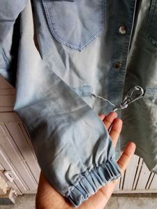 Clearance Denim Hooded Shrug