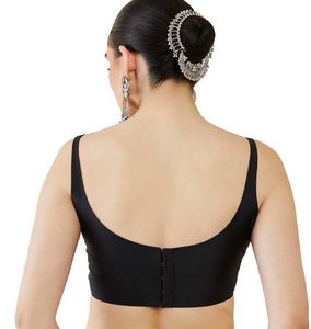 Net Saree With Padded Blouse
