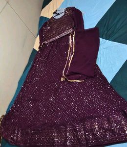 Elegant Purple Kurta Set