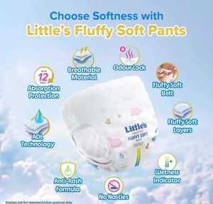 Pant Style Baby Diapers +  Free  Feather Diaper