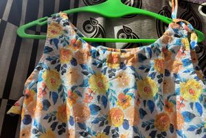 Floral Print Sleeveless Dress